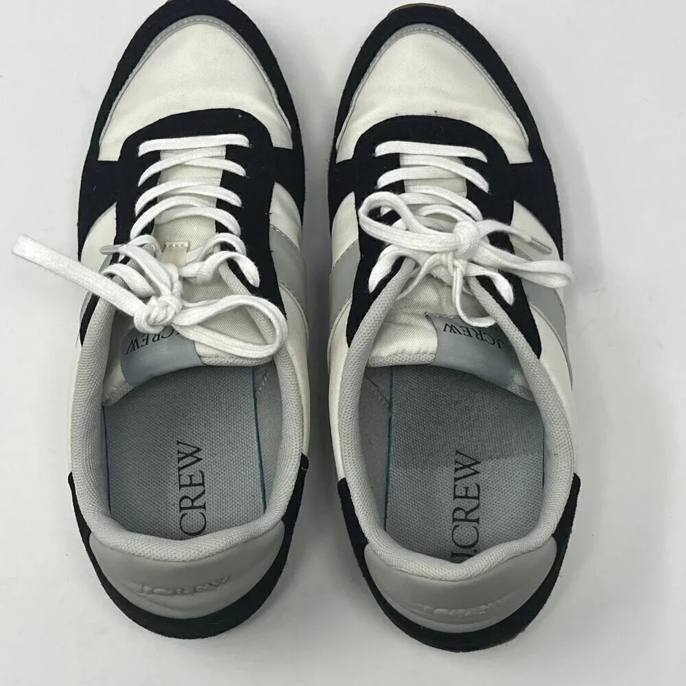 J. Crew trainers sneakers colorblock 11 women white grey black